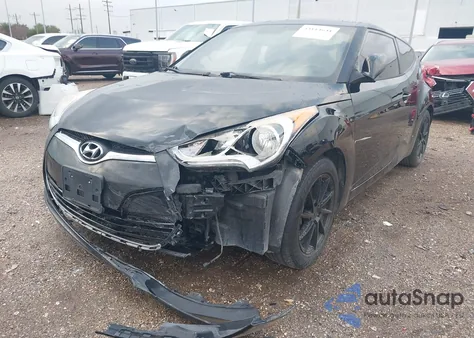 2016 Hyundai Veloster z USA, uszkodzony, nr VIN KMHTC6AD8GU280189